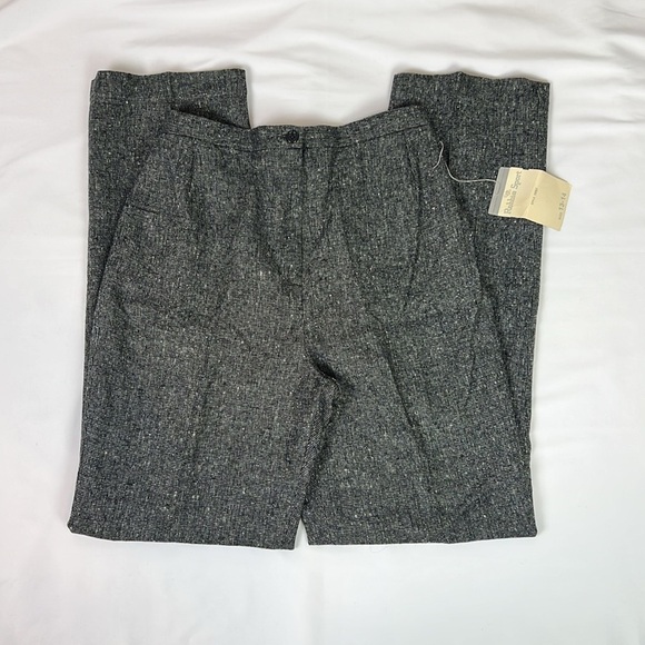 Vintage Robbie Bee Sport Woman’s 13-14 High Waisted Wool Blend Straight Leg Pant - Picture 2 of 8